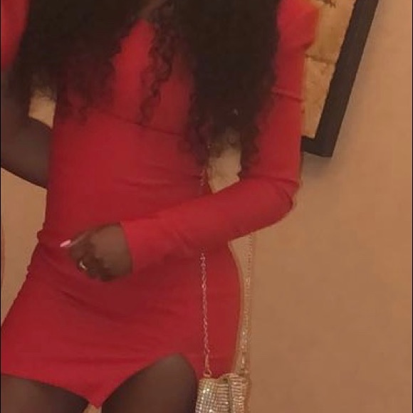 Red Mini Dress - Picture 4 of 4